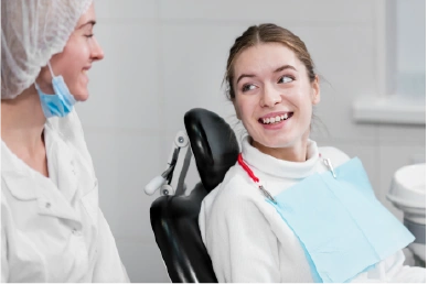 Preparation for fluoride treatment at Amazing Family Dental, including cleaning the teeth to ensure maximum effectiveness of the fluoride application.