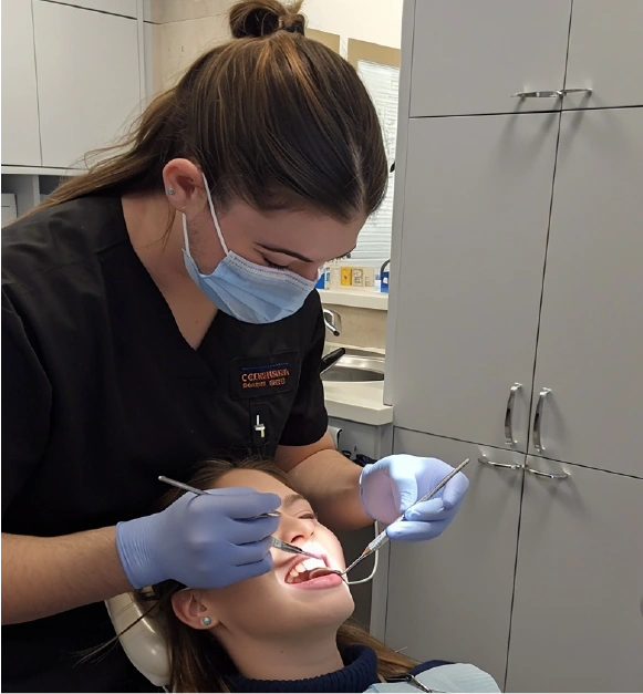 Frequently Asked Questions about gingival contouring at Amazing Family Dental, addressing recovery time, procedure details, and results