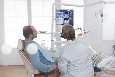 X-ray imaging at Amazing Family Dental, providing detailed views of teeth and bone structure to aid in accurate diagnosis and treatment planning.